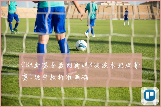 CBA新赛季裁判新规8次技术犯规禁赛1场罚款标准明确
